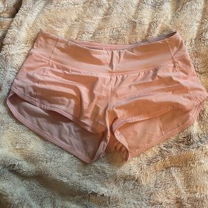 Light pink lululemon shorts size 6
